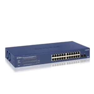 Netgear GS724TP 24-Port ProSafe Gigabit PoE Manage Switch+2SFP (PoE Budget 190W)