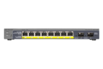 Netgear GS110TP 8-Port ProSafe Gigabit PoE Manage Desktop Switch + 2SFP (PoE Budget 46W)