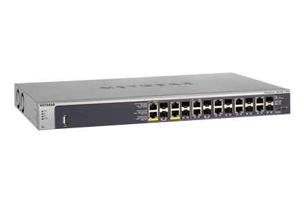 Netgear M4100-24G- PoE+  GSM7224P 24-Port ProSafe Gigabit L2 Manage+PoE Switch+4SFP (PoE Budget 380W)