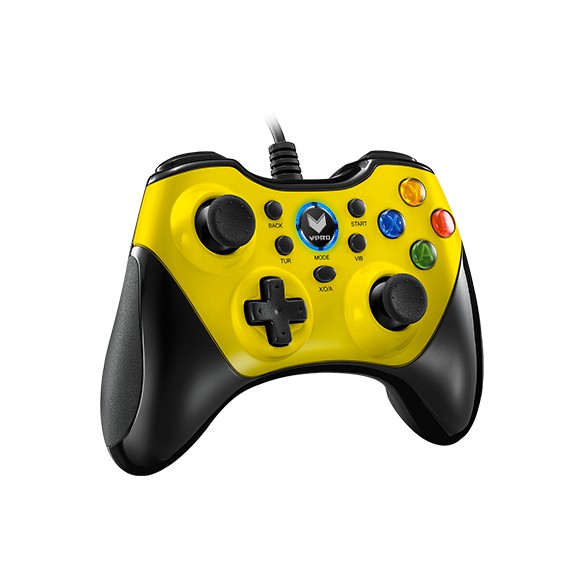 Rapoo V600 Electric Vibration Gamepad -Yellow