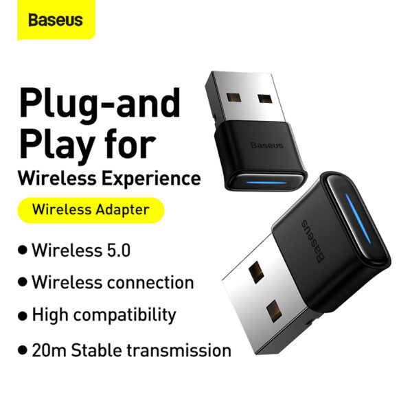 Baseus Bluetooth Receiver Adapter BA04 Black ZJBA000001 - Image 5