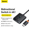 Baseus AirJoy Series 2 in 1 Bidirectional HDMI Switcher with 1m Cable Cluster Black B01331105111-01