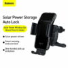 Baseus Smart Solar Power Wireless Car Mount Electric Holder Black SUZG000001
