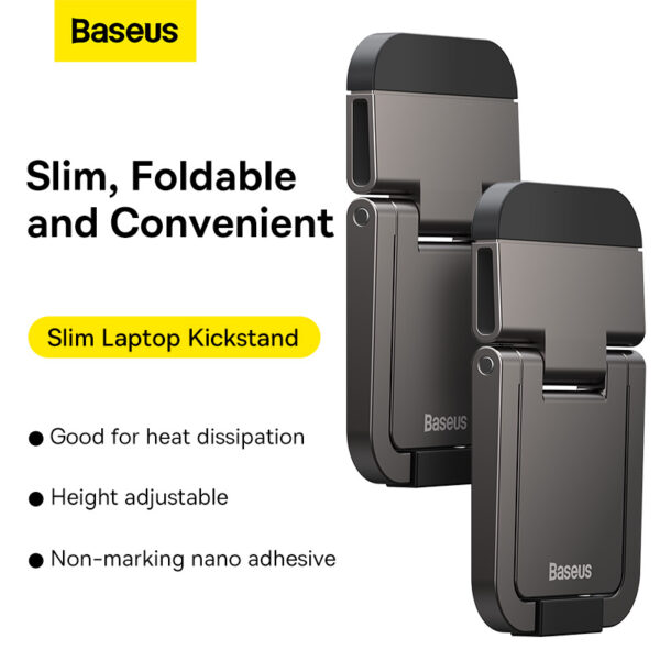 Baseus Slim Laptop Kickstand  2pcs Grey LUZC000013 - Image 6