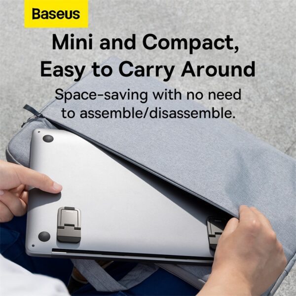 Baseus Slim Laptop Kickstand  2pcs Grey LUZC000013 - Image 5