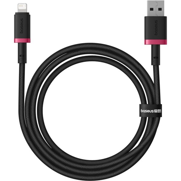 Baseus Cable For Iphone Dura Series Fast Charging Cable USB to Lightning  2.4A 2m Red+Black P10377801U01-03 - Image 4