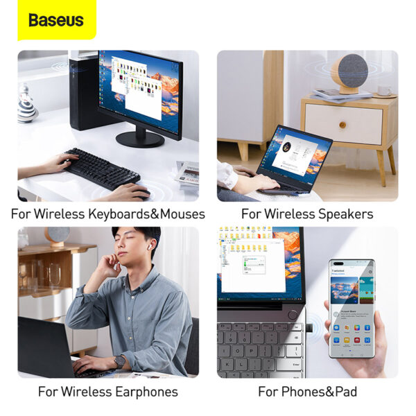 Baseus Bluetooth Receiver Adapter BA04 Black ZJBA000001 - Image 8