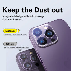 BASEUS Full Frame Camera Lense Protector For Iphone 16 16 PLus 2Pcs Crystal Series  P6001206B201-01