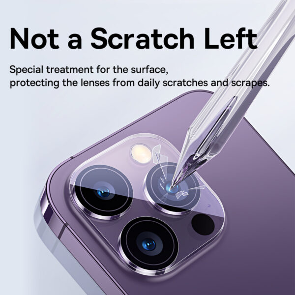 BASEUS Full Frame Camera Lense Protector For Iphone 16 16 PLus 2Pcs Crystal Series  P6001206B201-01 - Image 7