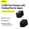 Baseus Super Si Pro Quick Charger 1C 20W US Black CCSUPP-B01 - 3 Months Replacement Warranty