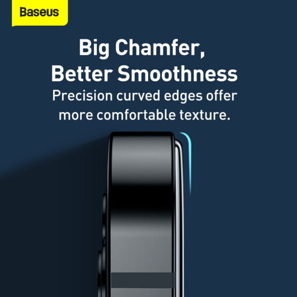 Baseus Full-glass Tempered Glass Film For iPhone 13mini 5.4inch 2021 2pcs pack With Pasting Artifact  Black SGQP010001 - Image 2
