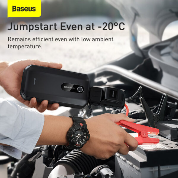 Baseus Super Energy Air Car Jump Starter 10000mAh Peakcurrent 1000A Black - Image 4