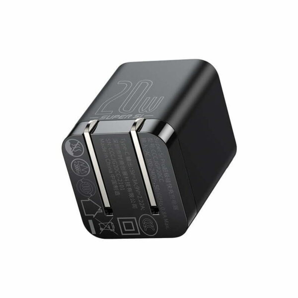 Baseus Super Si Pro Quick Charger 1C 20W CN Black CCSUPP-A01 - 3 Months Replacement Warranty - Image 8