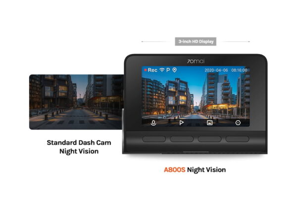 70mai A800S New 4K Dash Camera Ultra HD UHD + 70mai Rear Camera RC06 - Image 6