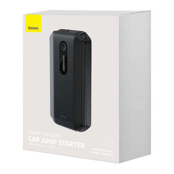 Baseus Super Energy Air Car Jump Starter 10000mAh Peakcurrent 1000A Black - Image 2