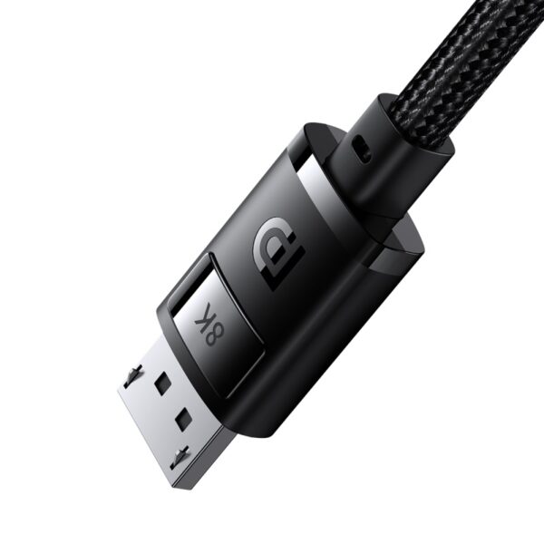 Baseus High Definition Series Displayport 8K to Displayport 8K Cable 2m Cluster Black -B00633706111-02 - Image 3