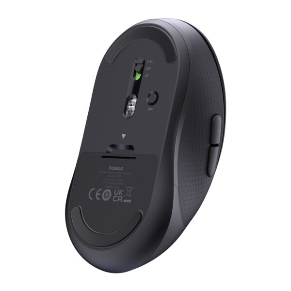 Baseus F02 Ergonomic Wireless Mouse（without Battery）Moon Black B01055505111-01 - Image 4