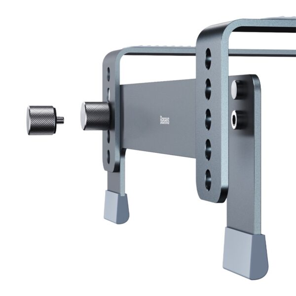 BASEUS  Laptop Stand Ultra stable Series Desktop Aluminum Alloy 4 Gear Adjustable Notebook Bracket - Space Grey  B10053100811-00 - Image 3
