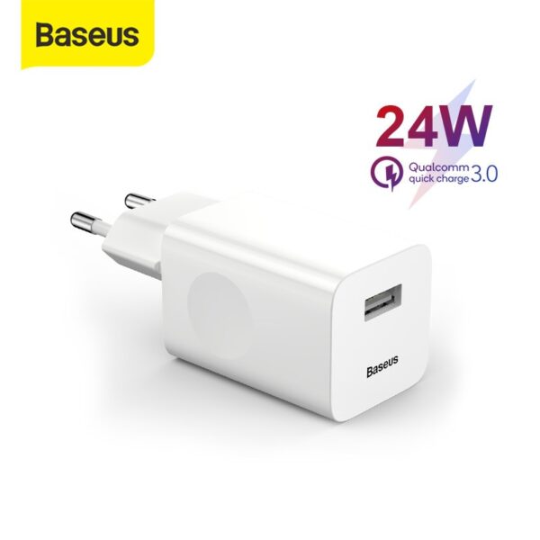BASEUS 24W Single USB Port Fast Charging Adapter CCALL-BX02