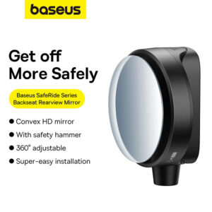 BASEUS Blind Spot Mirror For Car Backseat Rearview Mirror  With Safety Hammer Wide Viewing Angle  -C11537200111-00