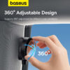 BASEUS Blind Spot Mirror For Car Backseat Rearview With Safety Hammer Wide Viewing Angle Rear View Mirror 17