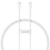 BASEUS Cable For Iphone 15 Pro 15 Pro Max Series Superior Series 2 Fast Charging Data Cable Type C to Type C PD 30W Charging Cable 1m White P10365200211 00 10