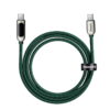 BASEUS Display Fast Charging Data Cable Type C to Type C 100W 2m Green CATSK C06 15