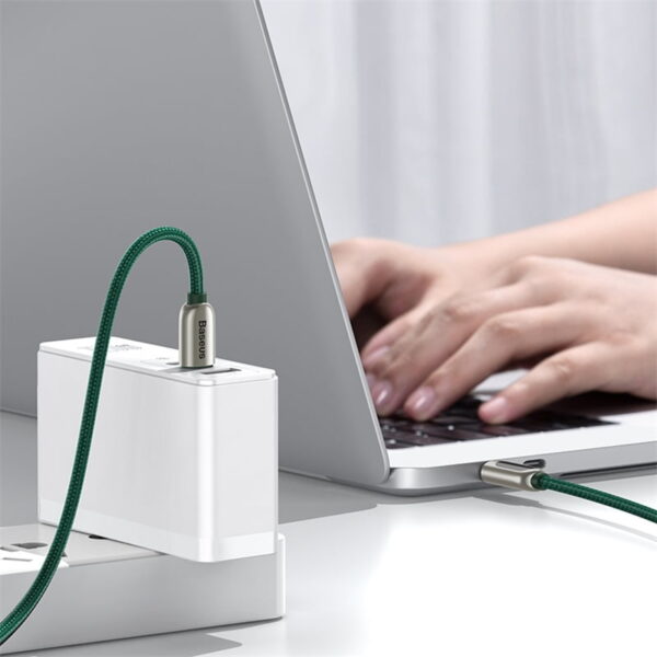 BASEUS Display Fast Charging Data Cable Type-C to Type-C 100W 2m - Green CATSK-C06 - Image 11