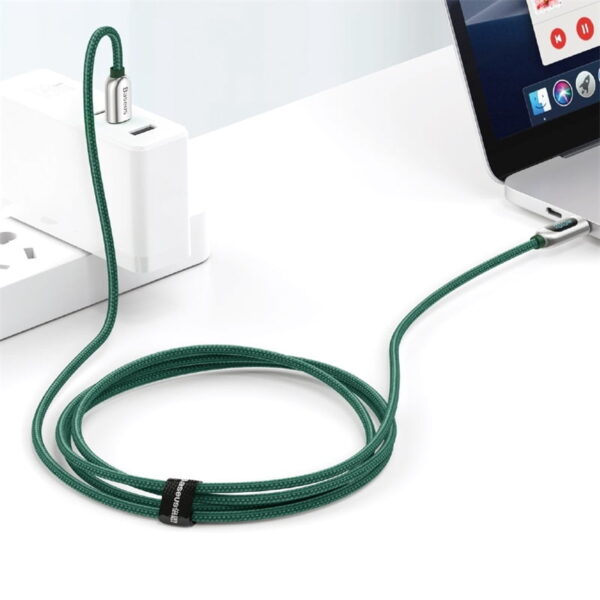BASEUS Display Fast Charging Data Cable Type-C to Type-C 100W 2m - Green CATSK-C06 - Image 10