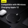 Baseus 15W Qi Wireless Charger For iPhone 13 12 Pro Max Digital Display Fast Wireless Charging 1