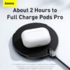 Baseus 15W Qi Wireless Charger For iPhone 13 12 Pro Max Digital Display Fast Wireless Charging 3