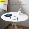Baseus 15W Qi Wireless Charger For iPhone 13 12 Pro Max Digital Display Fast Wireless Charging 4