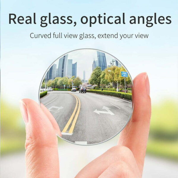 Baseus 2pcs Car Rear View Blind Spot Mirror Full Vision 360 Degree Wide Anger Parking Assistant  Mirror - Image 6