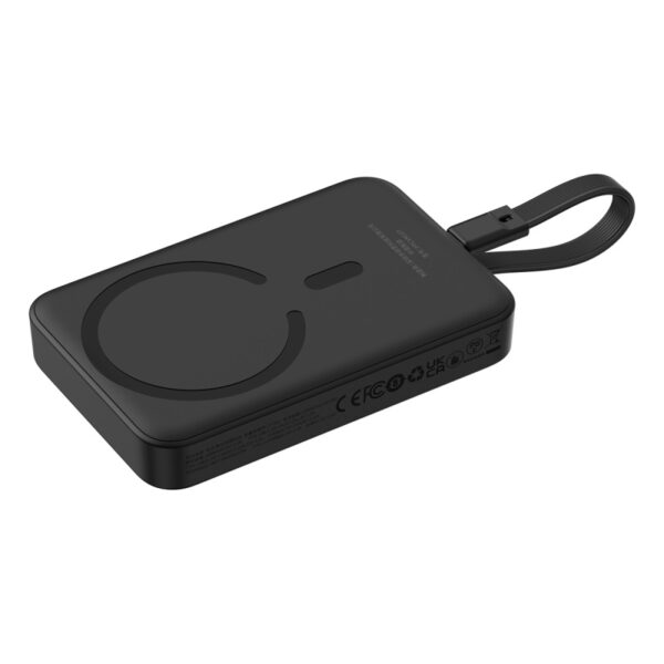 [Premium] Baseus Power Bank 30W 10000mAh Magnetic Wireless Power Bank With Built-in Type-C Cable  -P1002210B113-00 - Image 6