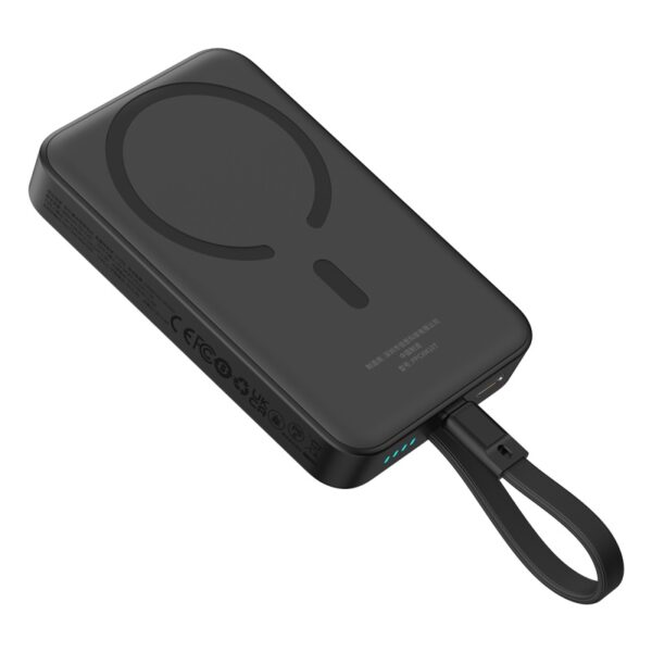 [Premium] Baseus Power Bank 30W 10000mAh Magnetic Wireless Power Bank With Built-in Type-C Cable  -P1002210B113-00 - Image 5