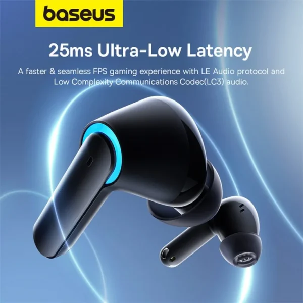 Baseus Gaming TWS AeQur G10 ANC 4mic True Wireless Earphones Cluster Black A00055400111-00 - Image 4