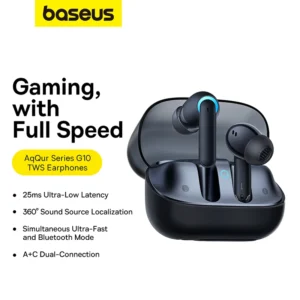 Baseus Gaming TWS AeQur G10 ANC 4mic True Wireless Earphones Cluster Black A00055400111-00