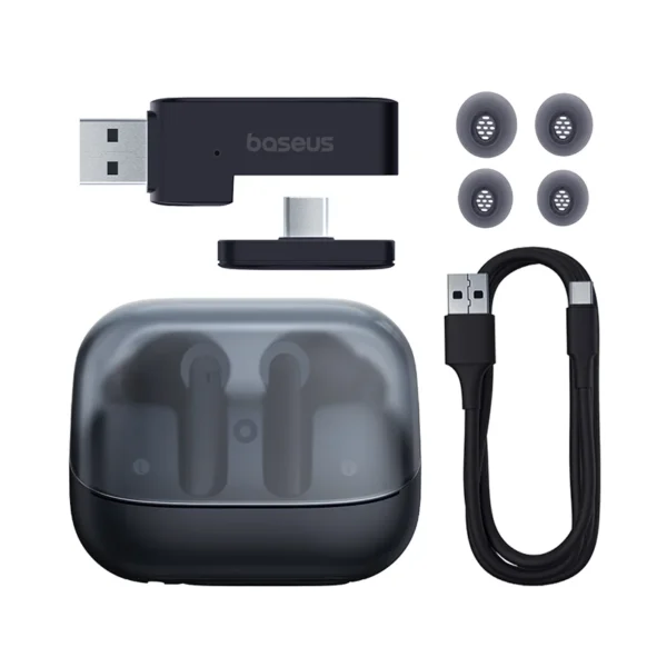 Baseus Gaming TWS AeQur G10 ANC 4mic True Wireless Earphones Cluster Black A00055400111-00 - Image 3