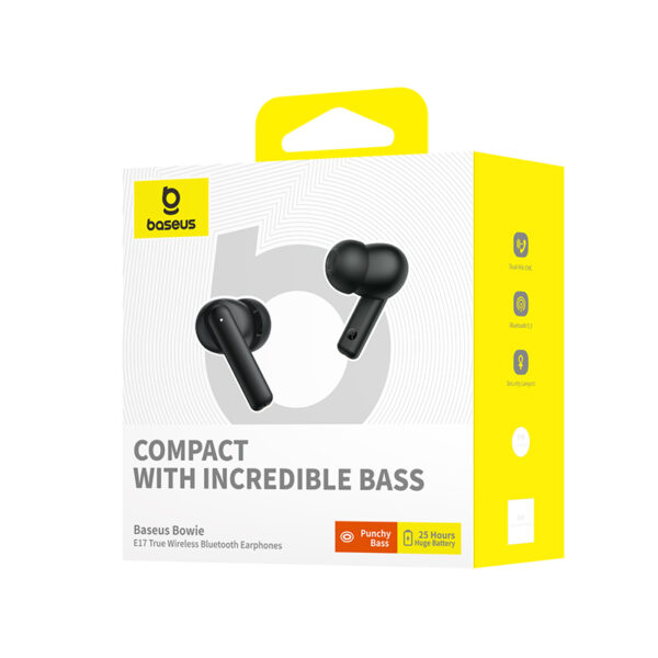 Baseus TWS Bowie E17 Earphones With Dual Mic ENC & Punchy Bass  A00072200113-Z1 - Image 3