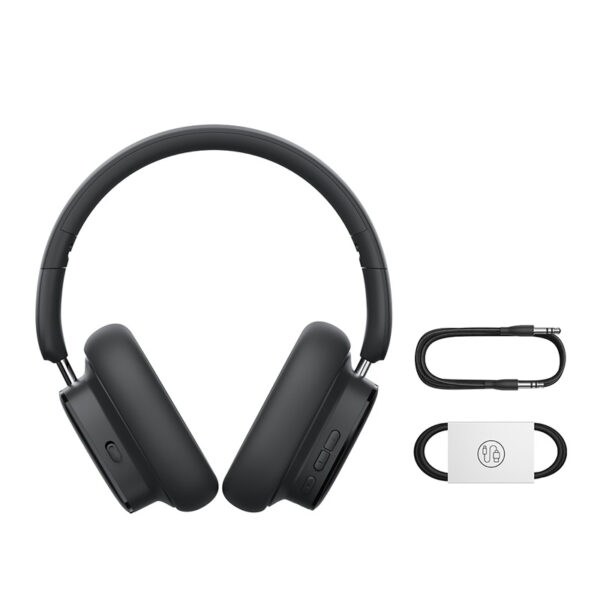Baseus Headphone H1i 3D ANC 100H Playtime Bluetooth 5.3V Headphone - A00050402113-00 Black