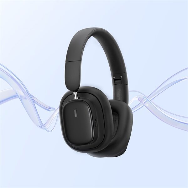 Baseus Headphone H1i 3D ANC 100H Playtime Bluetooth 5.3V Headphone - A00050402113-00 Black - Image 4