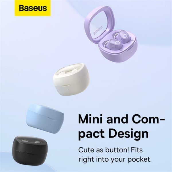 Baseus TWS WM02 Bowei True Wireless Earphone Blue NGTW180003 - Image 4