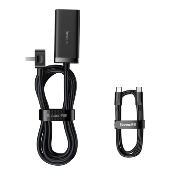 Baseus GaN Charger GaN3 Pro Desktop Fast Charger 2U 2C 100W CN Black CCGP000001 - Image 3