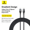 Baseus Cable 100W Type-c  to Type-c Discolor Series Fast Charging Data Cable 2M  Black P10374902111-01
