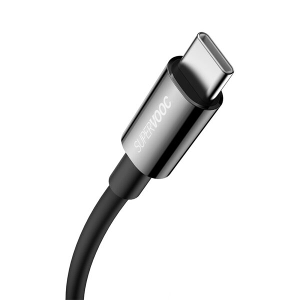 Baseus Cable Supervooc 65W Superior Series Fast Charging Data Cable USB to Type-C Black 2M CAYS001001 - Image 3