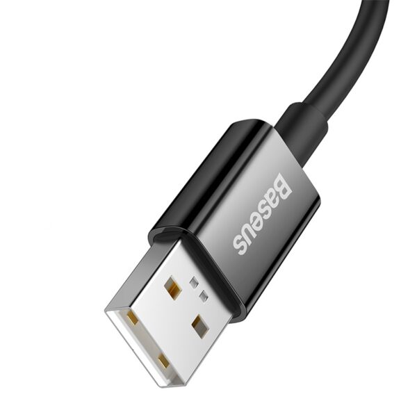 Baseus Cable Supervooc 65W Superior Series Fast Charging Data Cable USB to Type-C Black 2M CAYS001001 - Image 4