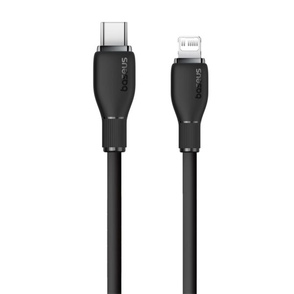 Baseus Cable Type-C to Lightning 20W for Iphone X 11 12 13 14 Pudding Series Fast Charging Cable  1.2m Cluster Black P10355701111-00 - Image 3