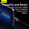Baseus Cable Type C to Lightning Explorer Series Auto Power Off Fast Charging Data PD Cable Type C to IP 20W 1m Black CATS000001 10