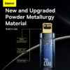 Baseus Cable Type C to Lightning Explorer Series Auto Power Off Fast Charging Data PD Cable Type C to IP 20W 2m Blue CATS000103 6