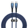 Baseus Cable Type C to Type C PD Charging 100W Glimmer Series Fast Charging Data Cable 2m Blue For Phone Laptop CADH000803 7
